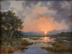Paula Holtzclaw Days End Along the Wetlands - 4609329