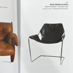 Paulo Mendes da Rocha Paulistano Armchairs by Paulo Mendes da Rocha in Steel Leather Brazil - 3910395