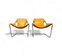 Paulo Mendes da Rocha Paulistano Armchairs in Stainless Steel Leather Paulo Mendes da Rocha 1957 - 4373368