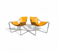 Paulo Mendes da Rocha Paulistano Armchairs in Stainless Steel Leather Paulo Mendes da Rocha 1957 - 4373376
