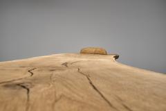 Pavel Novak Birch and Oak Carved Desk by Pavel Novak Czechoslovakia 1980s - 4638274