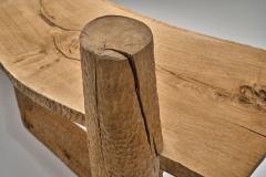 Pavel Novak Birch and Oak Carved Desk by Pavel Novak Czechoslovakia 1980s - 4638276