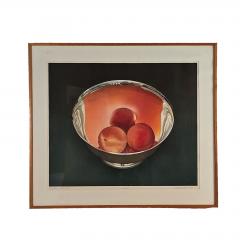 Peaches in Silver Bowl by Mark Adams U S A 1993 - 3606489