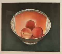 Peaches in Silver Bowl by Mark Adams U S A 1993 - 3606490
