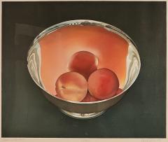 Peaches in Silver Bowl by Mark Adams U S A 1993 - 3606654