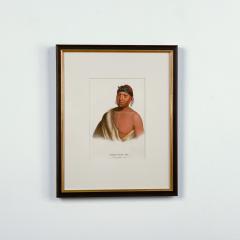 Peah Mus Ka A Musquakee Chief McKenney Hall Engraving 19th Century - 2918968