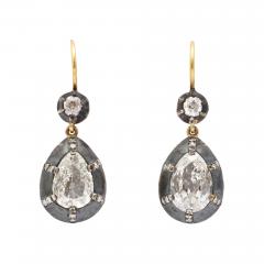 Pear Shaped Diamond Earrings - 202960