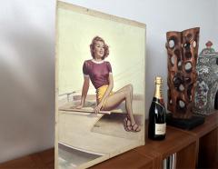 Pearl Frush Female Pin Up Artist Smooth Sailing Sweethearts of Sport - 4591111