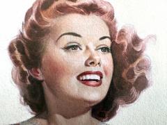 Pearl Frush Female Pin Up Artist Smooth Sailing Sweethearts of Sport - 4591114