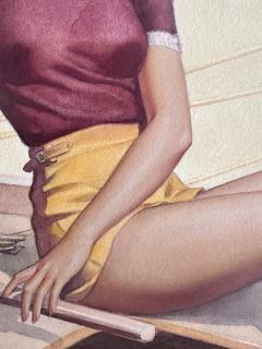 Pearl Frush Female Pin Up Artist Smooth Sailing Sweethearts of Sport - 4591116