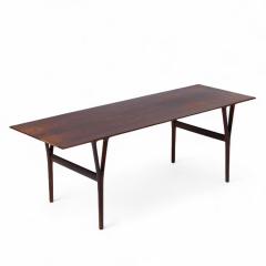 Peder Pedersen Peder Pedersen Dk for Helge Vestergaard Jensen Danish Rosewood Coffee Table - 4220423
