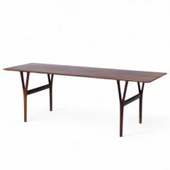 Peder Pedersen Peder Pedersen Dk for Helge Vestergaard Jensen Danish Rosewood Coffee Table - 4220424