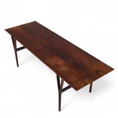 Peder Pedersen Peder Pedersen Dk for Helge Vestergaard Jensen Danish Rosewood Coffee Table - 4220425