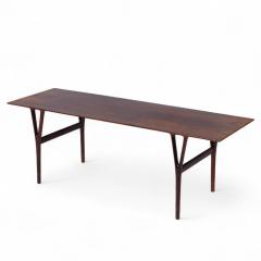 Peder Pedersen Peder Pedersen Dk for Helge Vestergaard Jensen Danish Rosewood Coffee Table - 4220427