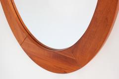 Pedersen Hansen Large Danish Teak Oval Mirror - 427229