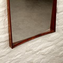 Pedersen Hansen Rectangular Rosewood Wall Mirror by Pedersen and Hansen Denmark 1960s - 2982789