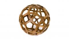 Pedro Cerisola ALTAIR geometric wood sculpture - 3027221