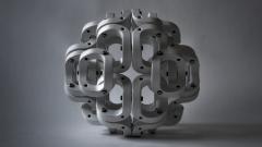 Pedro Cerisola SPHERE 32 from CUMULOS series geometric sculpture - 947927