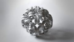 Pedro Cerisola SPHERE 32 from CUMULOS series geometric sculpture - 947928