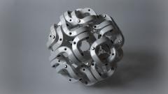 Pedro Cerisola SPHERE 32 from CUMULOS series geometric sculpture - 947929