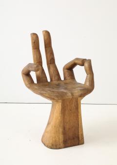 Pedro Friedeberg Carved Wood Hand Chair - 4201837