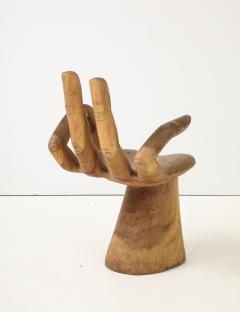 Pedro Friedeberg Carved Wood Hand Chair - 4201838
