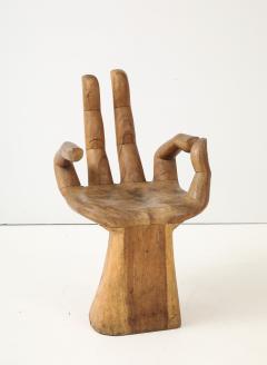 Pedro Friedeberg Carved Wood Hand Chair - 4201840
