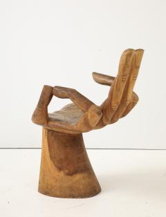 Pedro Friedeberg Carved Wood Hand Chair - 4201843