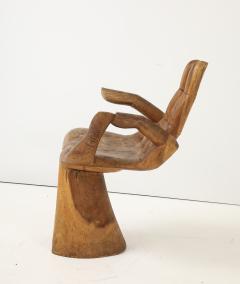 Pedro Friedeberg Carved Wood Hand Chair - 4201844