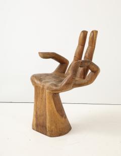 Pedro Friedeberg Carved Wood Hand Chair - 4201845