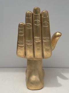Pedro Friedeberg Gold Leaf Hand and Foot Vanity Boudoir Chair Manner of Pedro Friedberg - 4699641