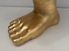 Pedro Friedeberg Gold Leaf Hand and Foot Vanity Boudoir Chair Manner of Pedro Friedberg - 4699648
