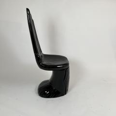 Pedro Friedeberg Hand shaped Chair Sculpture Carved Hardwood Black Lacquer Mexico circa 1960 - 3921422