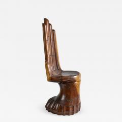 Pedro Friedeberg Mexican Carved Hand Chair in the Style of Pedro Friedeberg circa 1960 - 793264