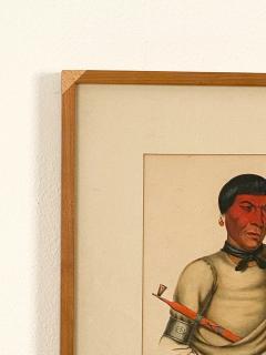 Pee Che Kir A Chippeway Chief McKenney Hall Engraving of a Native American - 2300924