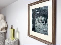 Peggy Margaret Frances Bacon Cat Running at Night through Graveyard Original Art Female Illustrator - 4598663