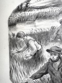 Peggy Margaret Frances Bacon Searching in the Tall Grass Book Illustration by Woman Illustrator Americana - 4048704