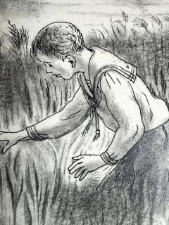 Peggy Margaret Frances Bacon Searching in the Tall Grass Book Illustration by Woman Illustrator Americana - 4048706