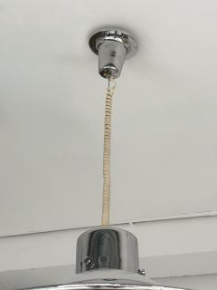 Pendant Light UFO Murano Glass and Metal Italy 1970s - 4392207