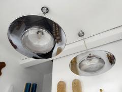 Pendant Light UFO Murano Glass and Metal Italy 1970s - 4392217