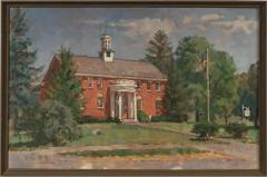 Pennsylvania Artist Bertha Ottilie Stammler Townsend Architectural Oil Painting - 3952563