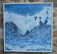 Penny Rumble Power Contemporary Seascape Oil painting - 3156070