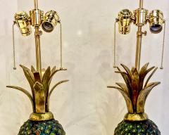 Pepe Mendoza Pair Mid Century Pepe Mendoza Pineapple Lamps - 1406095