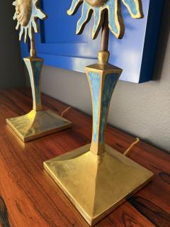 Pepe Mendoza Pair of Brass Pepe Mendoza Sun Lamps - 4430154
