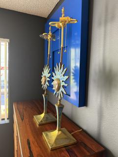 Pepe Mendoza Pair of Brass Pepe Mendoza Sun Lamps - 4430155