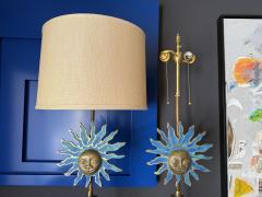 Pepe Mendoza Pair of Brass Pepe Mendoza Sun Lamps - 4430156