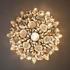 Peppino Campanella Pair of Corallo glass rocks wall lights by Campanella - 4469456