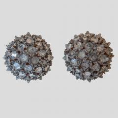 Peppino Campanella Pair of Corallo glass rocks wall lights by Campanella - 4469457