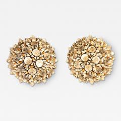 Peppino Campanella Pair of Corallo glass rocks wall lights by Campanella - 4469567