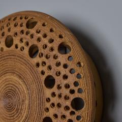 Per Bovin Early 1970s Per Bovin Hand Thrown Perforated Earthenware Plug in Wall Lamp - 4447815